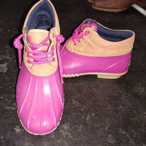 Tommy Hilfiger Pink and Tan Duck Boots